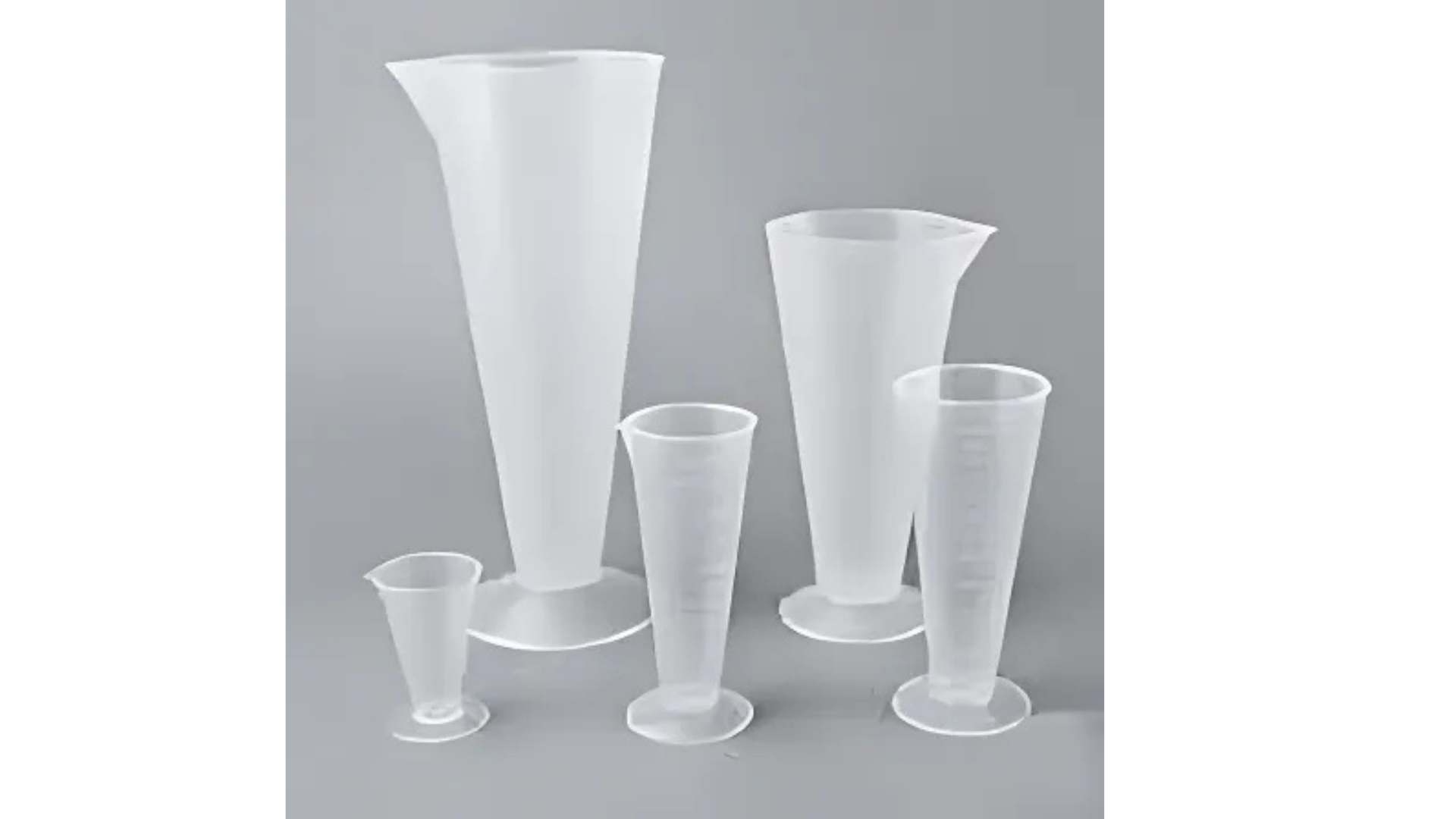 graduated conical measuring cups